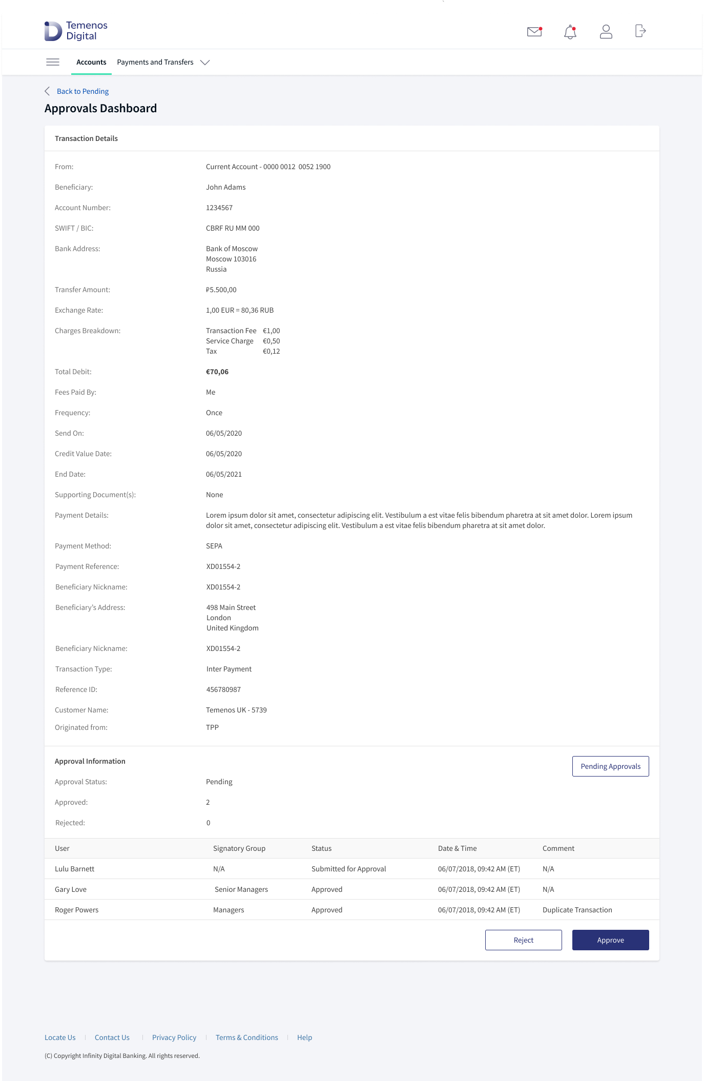 Transaction Details